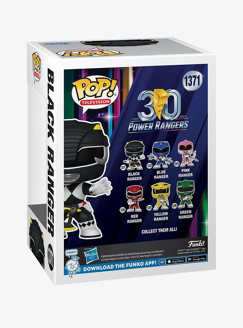Funko Pop! Television Power Rangers Black Ranger Vinyl Figure