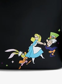 Loungefly Disney Alice In Wonderland Glow-In-The-Dark Characters Mini Backpack