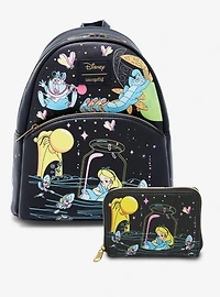 Loungefly Disney Alice In Wonderland Glow-In-The-Dark Characters Mini Backpack