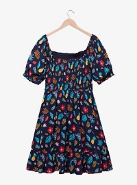 Her Universe Disney Lilo & Stitch Tropical Floral Allover Print Smock Dress - BoxLunch Exclusive