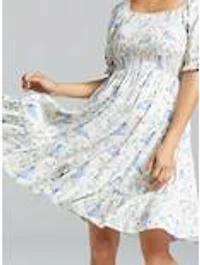 Her Universe Disney Winnie the Pooh Eeyore Floral Allover Print Smock Dress - BoxLunch Exclusive