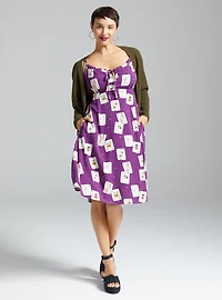 Disney The Nightmare Before Christmas Playing Cards Allover Print Slip Dress - BoxLunch Exclusive