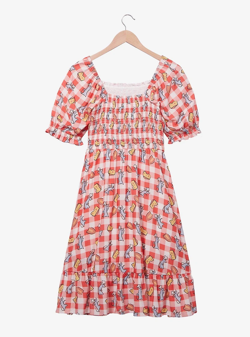 Her Universe Disney Pixar Ratatouille Remy & Food Gingham Smock Dress - BoxLunch Exclusive