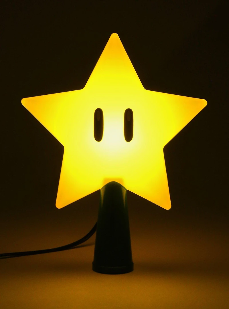 Nintendo Super Mario Super Star Light-Up Tree Topper