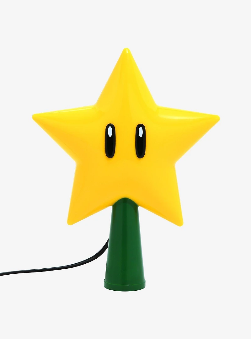 Nintendo Super Mario Super Star Light-Up Tree Topper