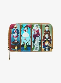 Loungefly Disney Haunted Mansion Stretching Room Portraits Glow-in-the Dark Small Zip Wallet