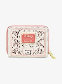 Loungefly Disney Mickey & Minnie Mouse Forever Floral Small Zip Wallet - BoxLunch Exclusive