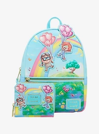 Loungefly Disney Pixar Up Carl & Ellie Rainbow Mini Backpack - BoxLunch Exclusive
