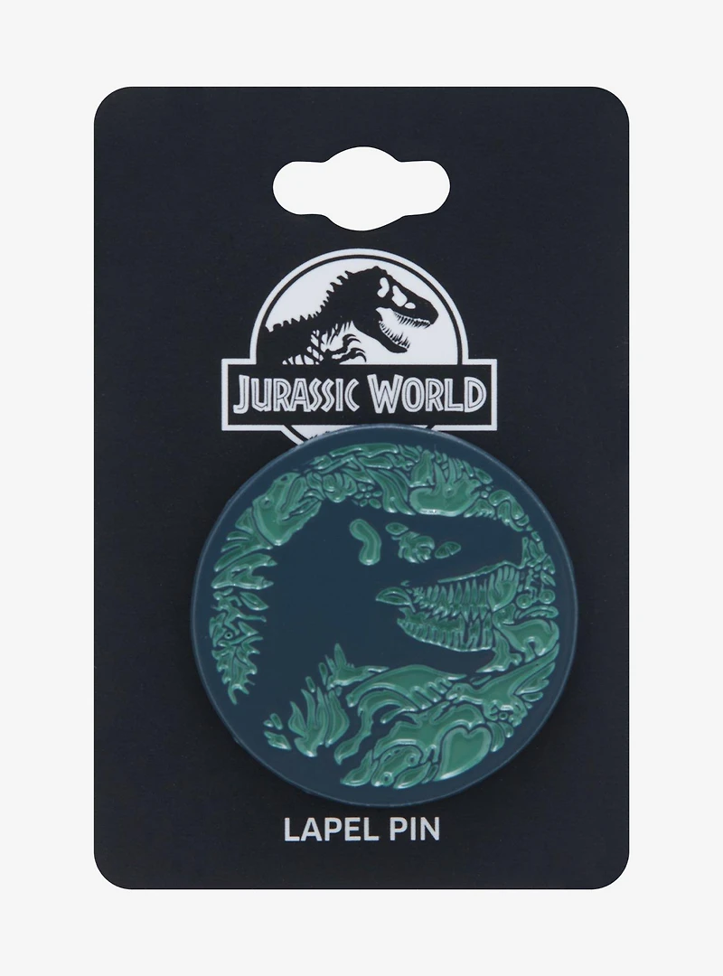 Jurassic World Botanical T-Rex Silhouette Enamel Pin - BoxLunch Exclusive