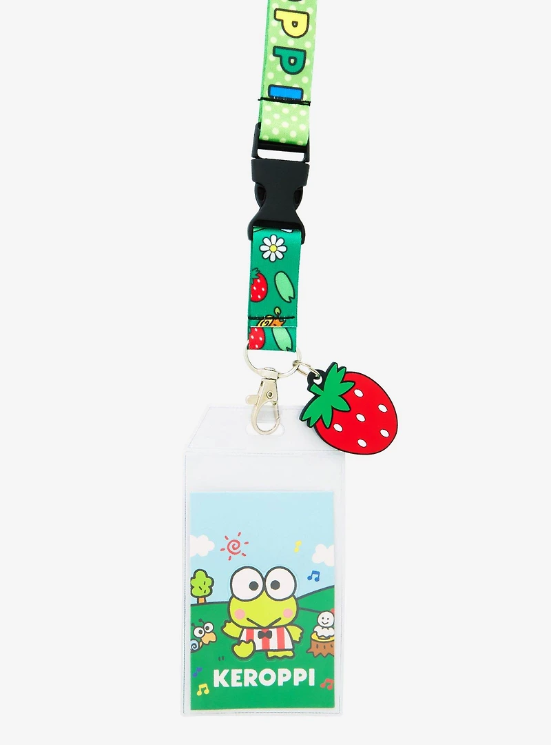 Sanrio Keroppi Allover Print Lanyard - BoxLunch Exclusive