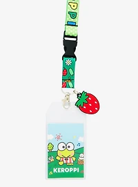 Sanrio Keroppi Allover Print Lanyard - BoxLunch Exclusive