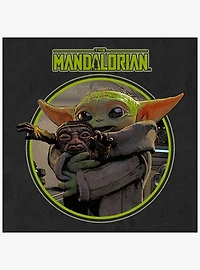 Star Wars The Mandalorian Grogu Hugging An Anzellan Mineral Wash Womens Crop T-Shirt BoxLunch Exclusive