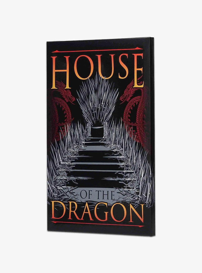 House Of The Dragon Iron Throne Canvas Wall Decor