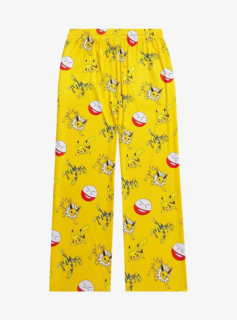 Pokémon Electric Type Allover Print Women's Plus Sleep Pants - BoxLunch Exclusive