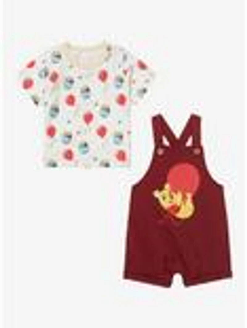 Disney 100 Winnie the Pooh Balloons Infant Overall Set - BoxLunch Exclusive
