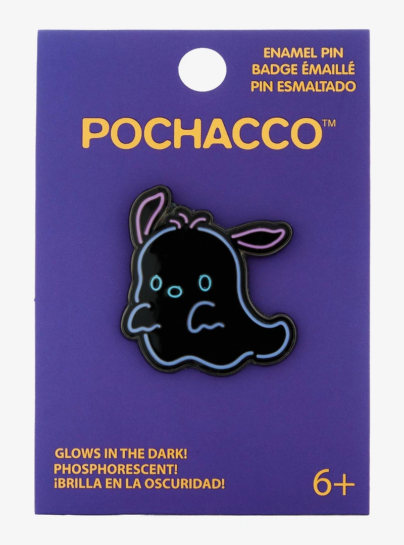 Loungefly Sanrio Pochacco Ghost Glow-in-the-Dark Enamel Pin - BoxLunch Exclusive