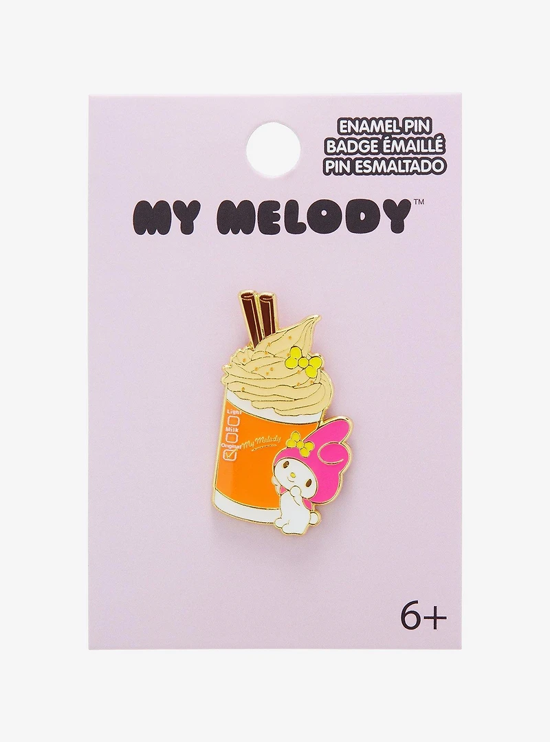 Sanrio My Melody Pumpkin Spice Latte Enamel Pin - BoxLunch Exclusive