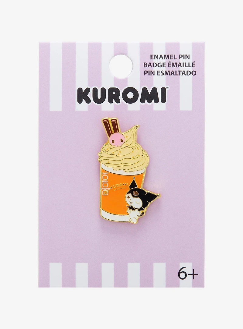 Loungefly Sanrio Kuromi Pumpkin Spice Latte Enamel Pin - BoxLunch Exclusive