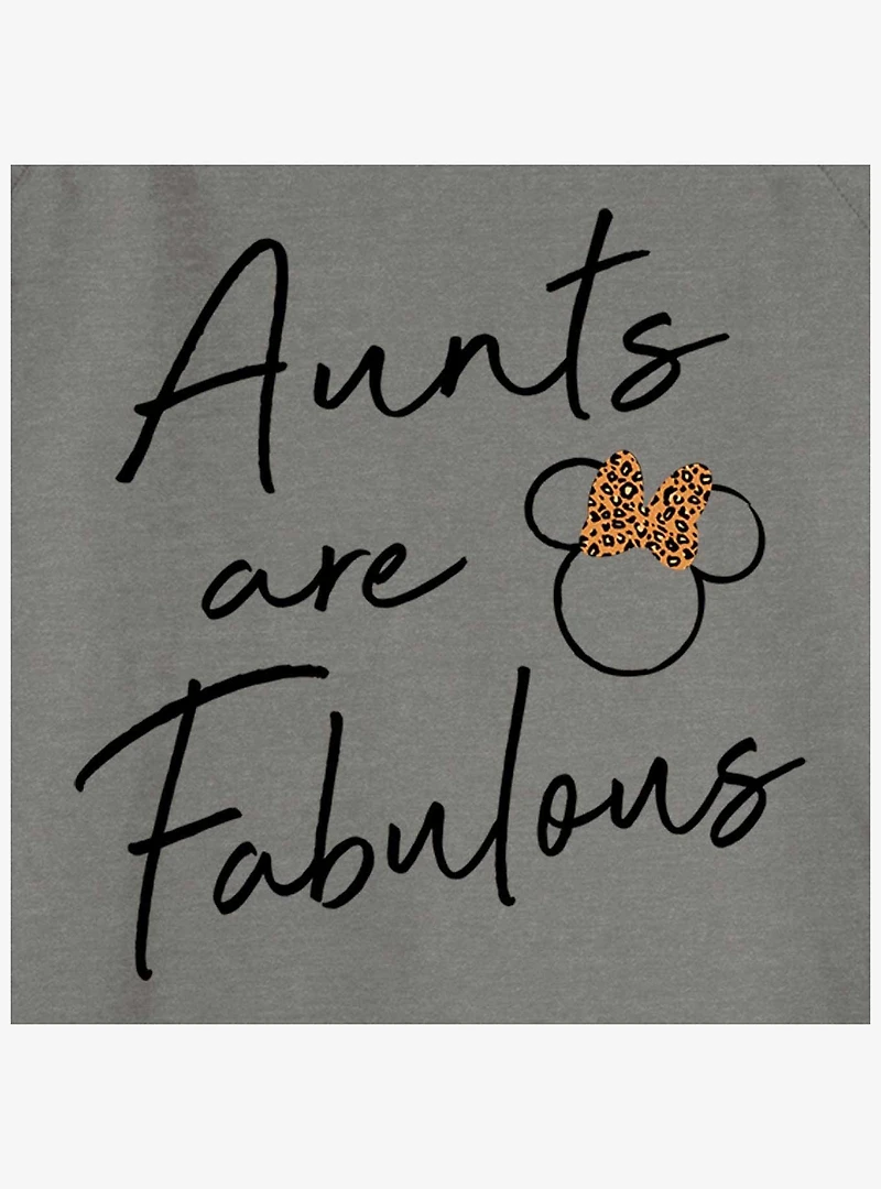 Disney Minnie Mouse Fabulous Aunt Womens Slouchy Sweatshirt
