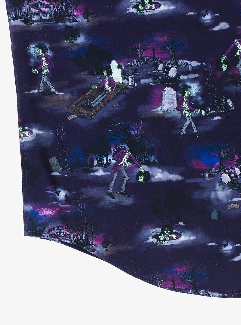 RSVLTS Disney Hocus Pocus "Billy's Graveyard Shift" KUNUFLEX Short Sleeve Shirt