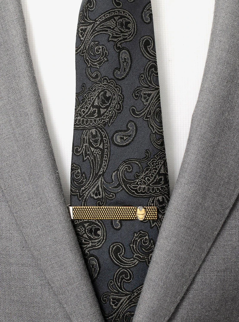 Marvel Iron Man I Love You 3000 Textured Tie Bar