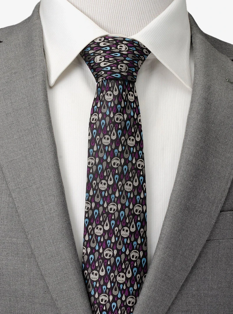 The Nightmare Before Christmas Jack Skellington Patterned Men's Tie