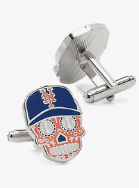 New York Mets Sugar Skull Cufflinks