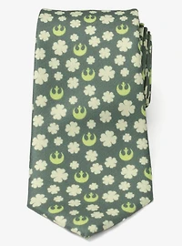 Star Wars Rebel Shamrock Green Hidden Message Men's Tie