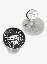 Star Wars The Mandalorian Grogu "This Is The Way" Cufflinks