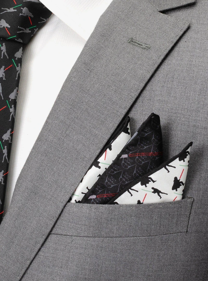 Star Wars Vader Vs Skywalker Lightsaber Pocket Square