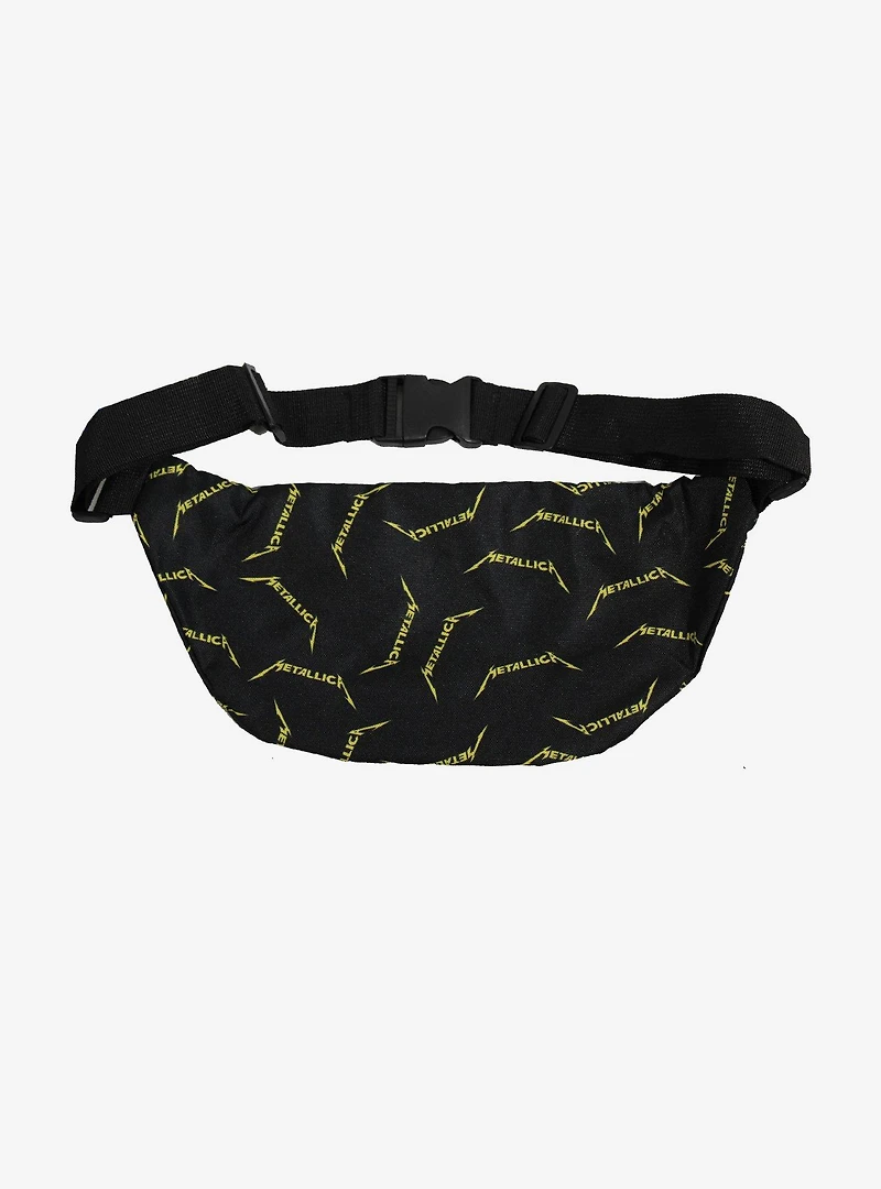 Rocksax Metallica Logo All-Over Print Fanny Pack