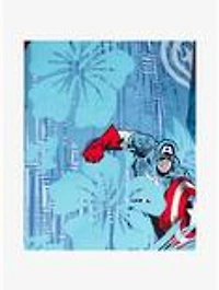 Marvel Captain America Island Woven Button-Up