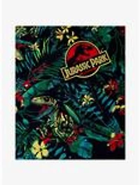 Jurassic Park Tropical Raptor Woven Button-Up