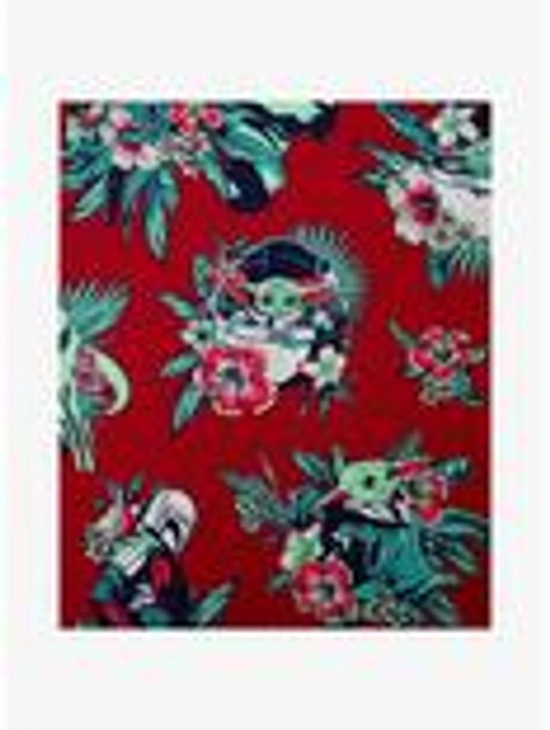 Star Wars The Mandalorian Grogu This Is Bouquet Woven Button-Up