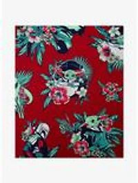 Star Wars The Mandalorian Grogu This Is Bouquet Woven Button-Up