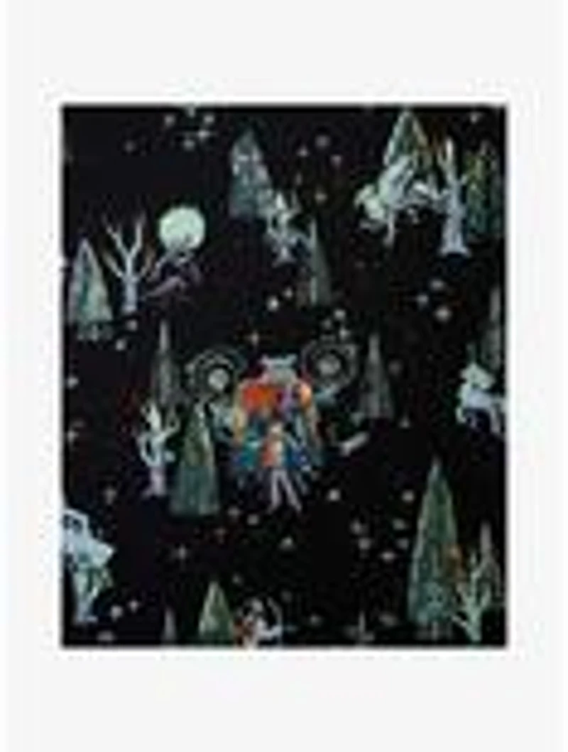 Harry Potter The Forbidden Forest Woven Button-Up