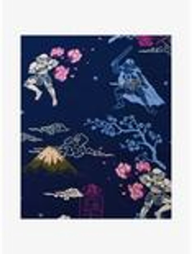 Star Wars Samurai Storm Trooper Woven Button-Up