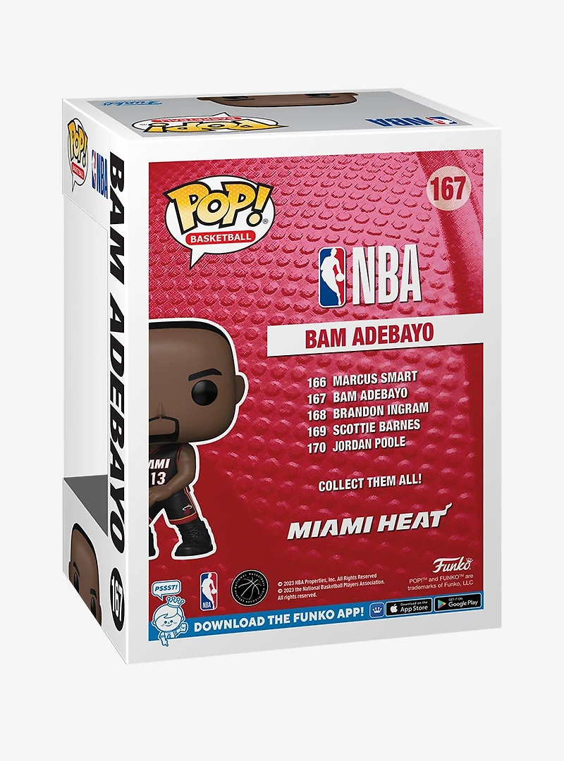 Funko Pop! Basketball NBA Miami Heat Bam Adebayo Vinyl Figure
