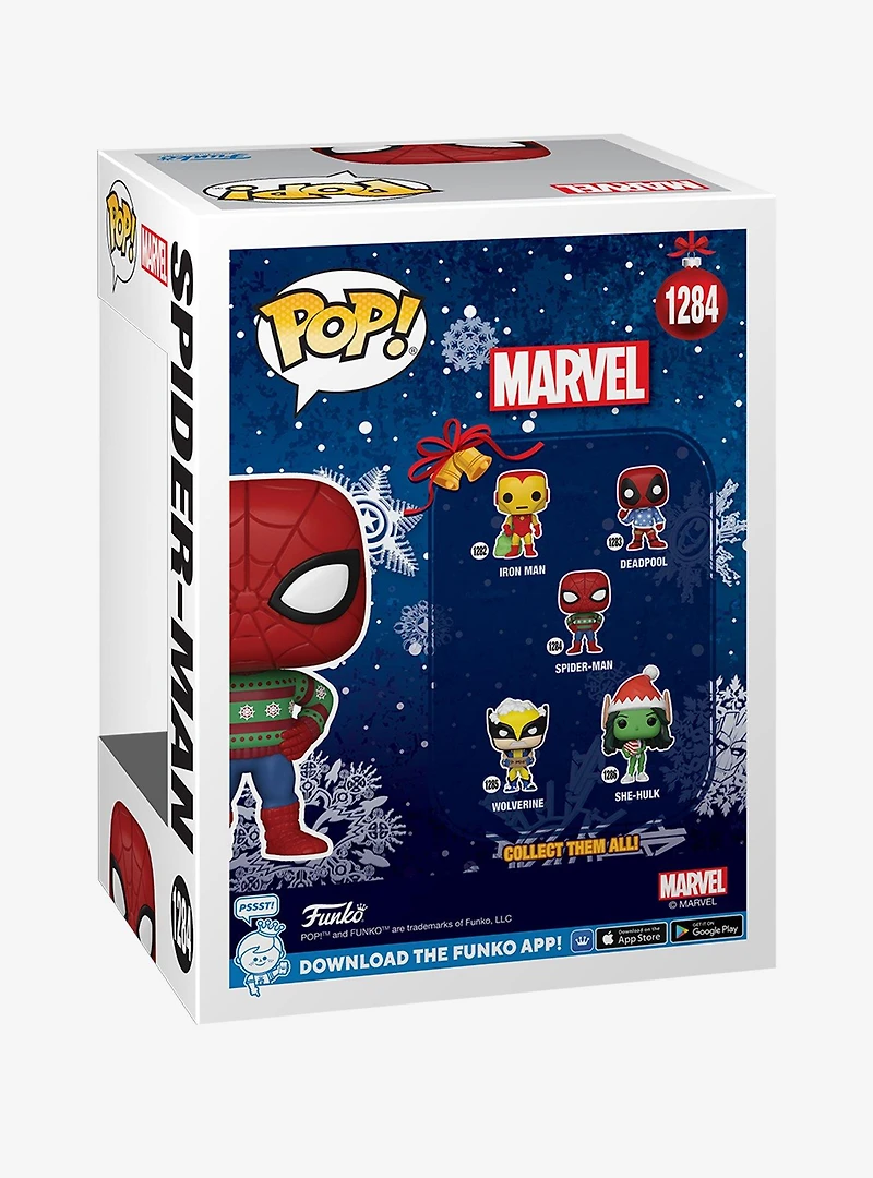 Funko Pop! Marvel Spider-Man Holiday Sweater Vinyl Figure