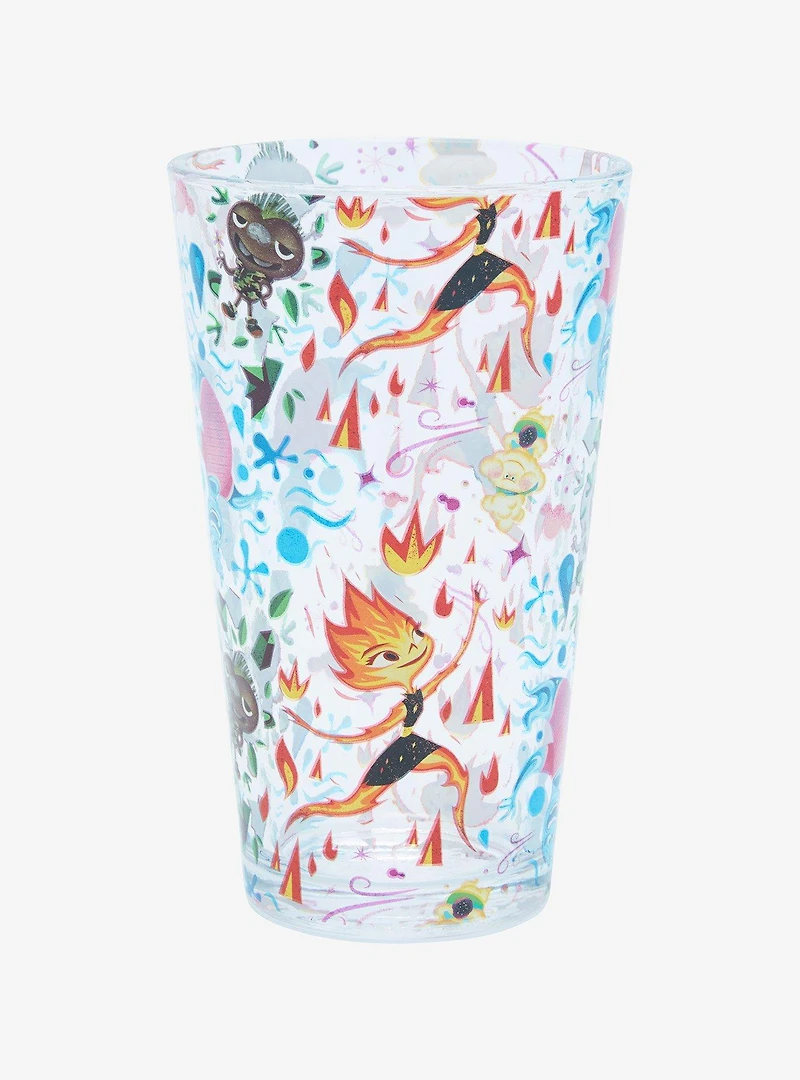 Disney Pixar Elemental Allover Print Pint Glass - BoxLunch Exclusive