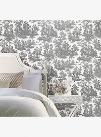 Country Life Toile Peel & Stick Wallpaper