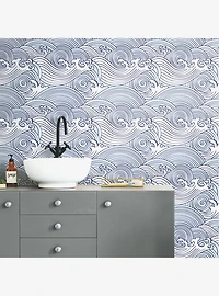 Vibrant Waves Peel & Stick Wallpaper