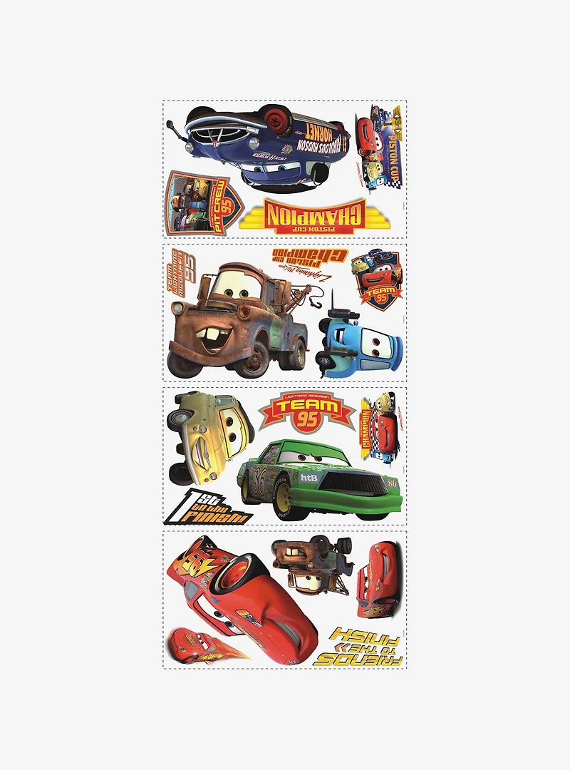 Disney Pixar Cars Piston Cup Champs Peel & Stick Wall Decal