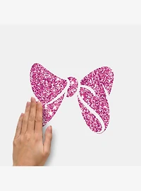 Disney Minnie Mouse Peel And Stick Wall Decals With Glitter