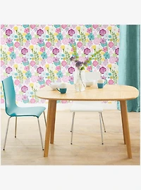 Perennial Blooms Peel & Stick Wallpaper