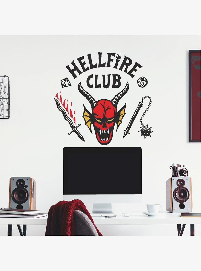 Stranger Things Hellfire Club Giant Peel & Stick Wall Decals
