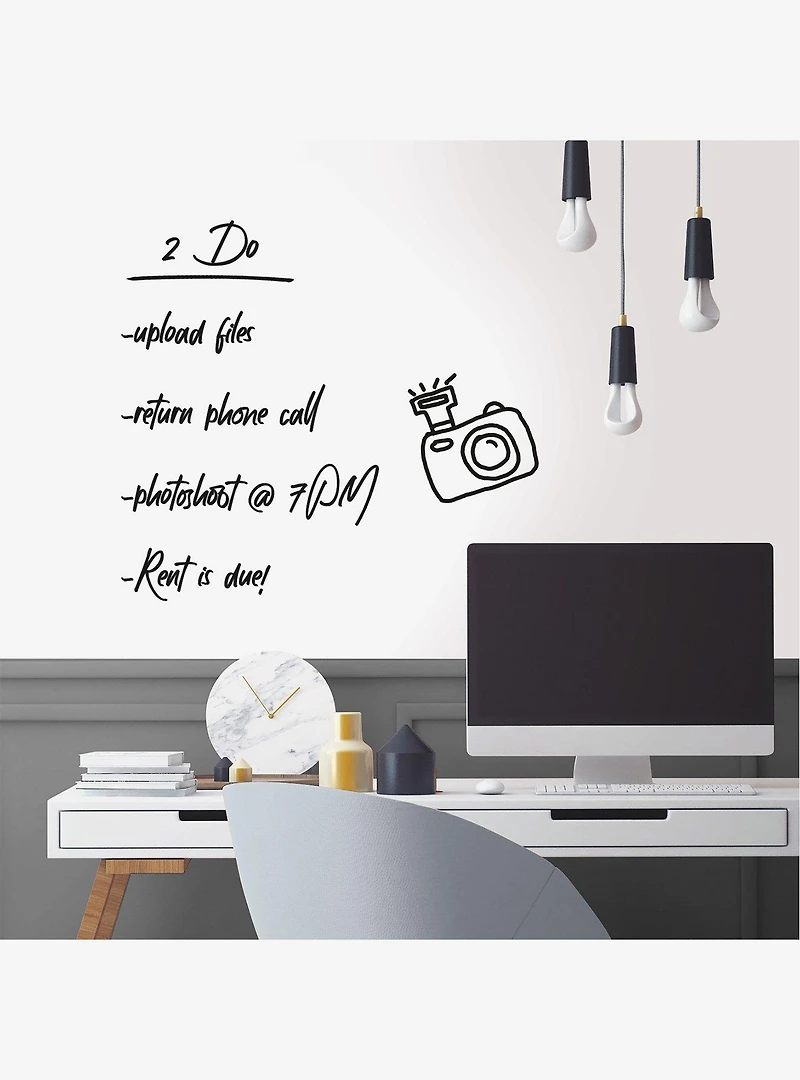 Dry Erase Peel & Stick Wallpaper