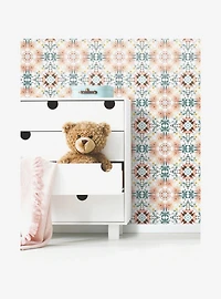Cottage Garden Kaleidoscope Peel & Stick Wallpaper