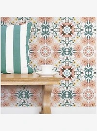 Cottage Garden Kaleidoscope Peel & Stick Wallpaper