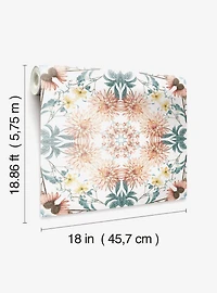 Cottage Garden Kaleidoscope Peel & Stick Wallpaper